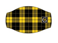 Yellow Plaid Gustavus Face Mask
